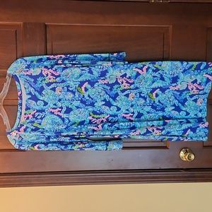 Lilly Pulitzer Sophia Dress with beautiful turtle print.